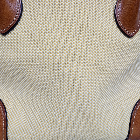 Canvas and Leather Double Zipper Satchel - Picture 6 of 16